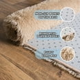thumbnail image 6 of ZENELESS 4x6ft Fluffy Rugs,Super Soft Indoor Modern Carpets,Anti-skid Fuzzy Area Rug for Teens Dorm Nursery Bedroom Home Decor Khaki, 6 of 7