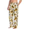 thumbnail image 2 of Balery Sunflowers and Bees print Men's Pajama Pants,Ultra Lightweight Pjs,Lounge Pant-Medium, 2 of 9