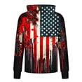 thumbnail image 6 of YFNNUP Big and Tall UPF 50+ Hoodies for Men Printed Sun Protection Shirt with Mask Lightweight Quick Dry Athletic Top Hiking Fishing Shirts Red XXXL, 6 of 6
