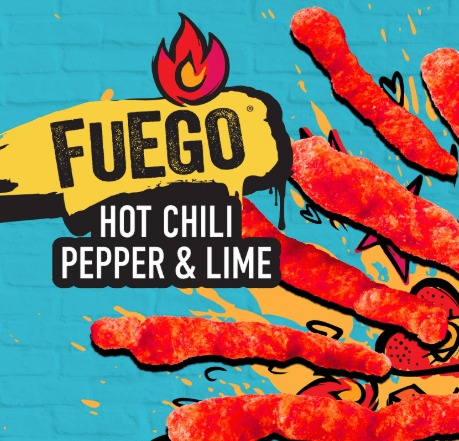 Takis Pix Fuego Hot Chili Pepper & Lime Flavored Snack – 14 Bags, 2.875 oz Each – Spicy & Crunchy Corn Snack