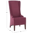 thumbnail image 3 of SAFAVIEH Becall Transitional Cotton Solid Dining Parsons Chair, Bordeaux, 3 of 15