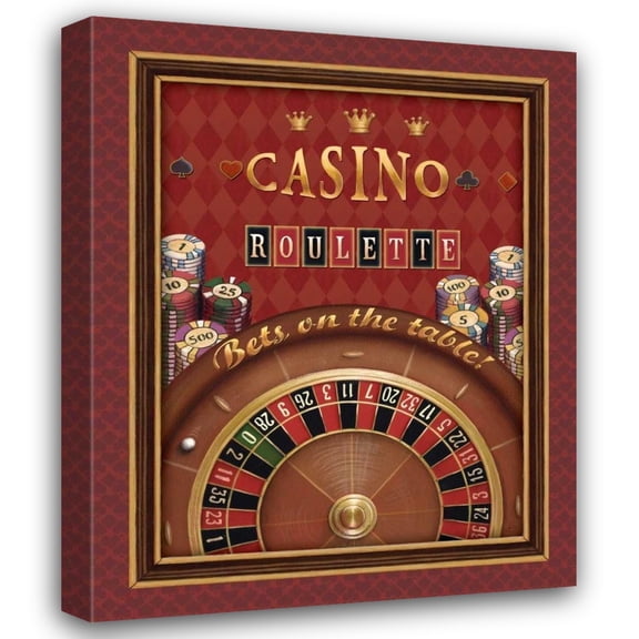 Daphne Brissonnet 15x18 Gallery Wrapped Canvas Wall Art Titled - Roulette