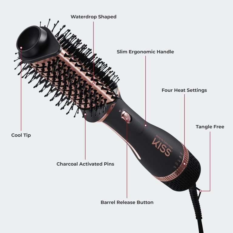 2-in-1 Volume & Style Air Brush with Ceramic Barrels photo 8