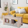 thumbnail image 3 of Costway 2-Tier Table Basse Canapé Table d'Appoint W / Étagère de Rangement Salon Nature, 3 of 9