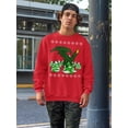 thumbnail image 2 of Old Glory Mens Ugly Christmas Sweater Dragon Winter Long Sleeve Sweatshirt, 2 of 5