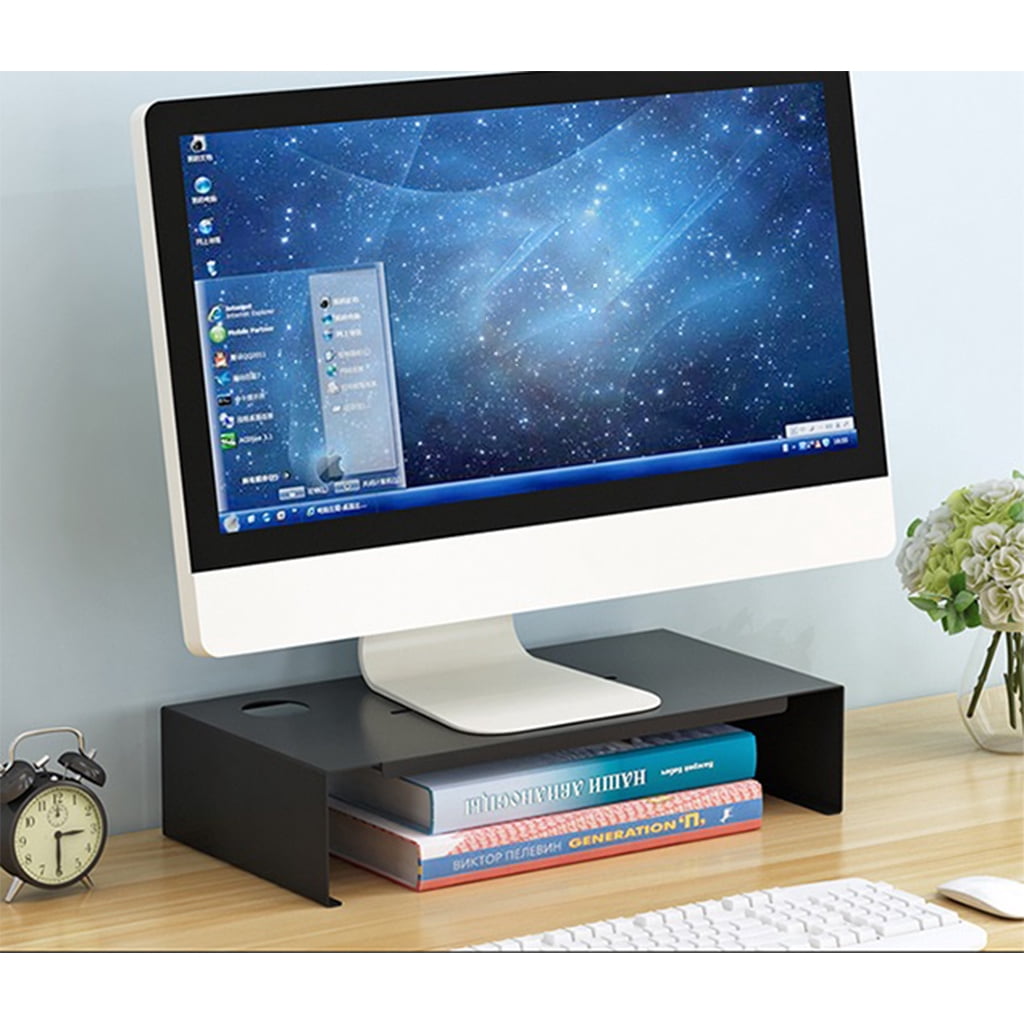 lanema Metal Monitor Stand, Riser, Computer, Universal, Desktop Stand, Stand Organizer for Home & Office