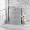 thumbnail image 2 of Sterilite 4 Drawer Wide Weave Tower, Plastic Décor Drawers with Pull Handles, Light Gray, 2 of 4