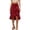 Red, variant on SGMVNU Women's Ruffle Wrap Midi Skirts Western Cowgirl Skirts Flowy Drawstring High Low Asymmetrical Hem Skirts, Red, Size: S