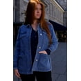 thumbnail image 4 of ELEVENMTL Women's Belted Denim Jacket with Pockets, 4 of 8