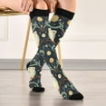 thumbnail image 5 of FORMRS Womens Knee High Socks Casual Long Thick Travel Daily Wear, 1 Pair, Mystical Owls Pattern, 5 of 6