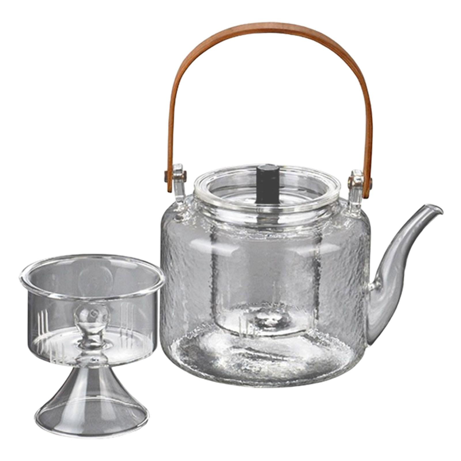 1000ML Clear Glass Heat Resistant Infuser Teapot Induction Cooker Kettle TEA 1200 ml 1000ML 