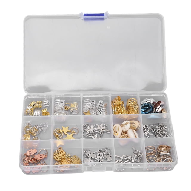 115 Uds. Cuentas Vintage para el pelo de la barba, cuentas trenzadas para el cabello, colgante, pulsera, accesorio para el cabello DIY