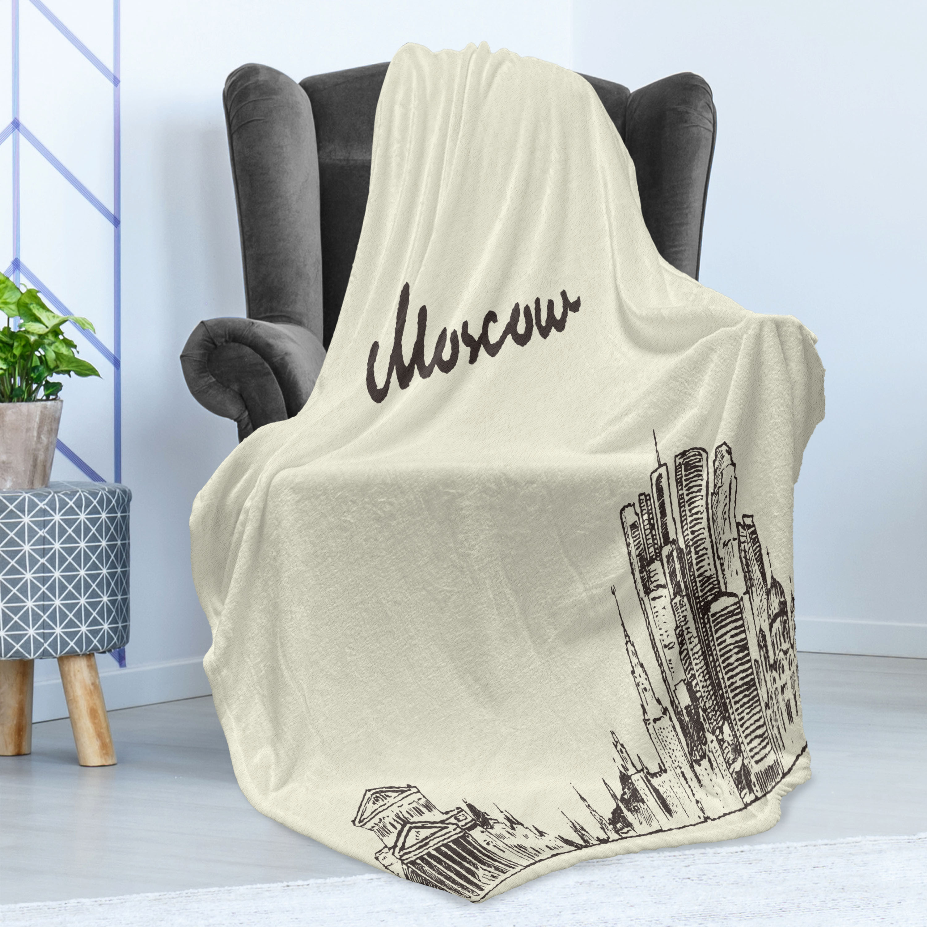 Louisville Skyline And River Reflection Fleece Blanket by