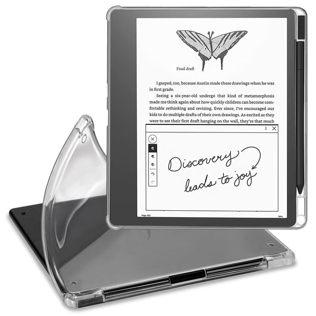 Funda transparente CoBak para Kindle Scribe 10.2 con soporte para bolígrafos