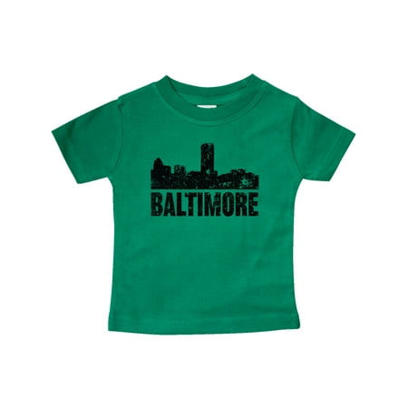 

Inktastic Baltimore Skyline Grunge Gift Baby Boy or Baby Girl T-Shirt