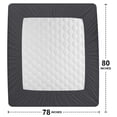 thumbnail image 3 of Protector de colchón impermeable Utopia Bedding King Grey, 3 of 8