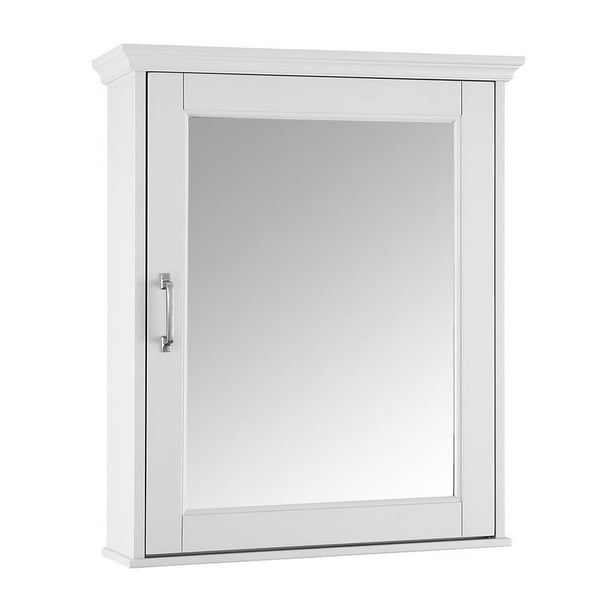 Home Decorators Collection Ashburn 23 In W X 28 H 8 D Framed Surface Mount Bathroom Medicine Cabinet White New Open Box Com Home Decorators Collection Ashburn 23, Home Decorators Collection Ashburn Mirror