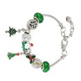 thumbnail image 2 of Pulsera creativa de estilo navideño, pulseras de moda elegantes DIY de aleación para mujeres y niñas Type7, 2 of 10