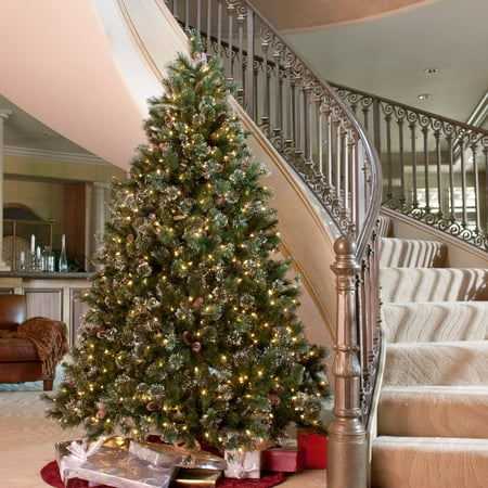 9 Ft Glittery Pine Full Pre Lit Christmas Tree 9 Ft Glittery Pine Full Pre Lit Christmas Tree