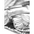 thumbnail image 5 of CHAQUETA METÁLICA BRILLANTE CON CAPUCHA Holográfica para Mujeres INSPIRE CHIC de Manga Larga y Cremallera XL Plata, 5 of 5