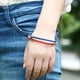 thumbnail image 4 of Colorido Tejido Bandera Nacional Pulsera de cuero PU pulsera de cuero con la bandera de colores, 4 of 5