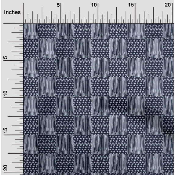 oneOone Polyester Lycra Fabric Geometric Block Print Fabric By Yard 56 Inch Wide
