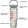 thumbnail image 2 of 30oz Grandma Tumbler with Handle and Straw, Stainless Steel Insulated Nana Cup with Top Handle and Lid, Grandma Coofee Mug Christmas Birthday Gifts for Grammy/Gigi/Mimi, 2 of 6