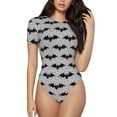 thumbnail image 1 of Fotbe Bat Body de Mujer con Cuello Redondo y Mangas Cortas, Sin Mangas Ajustado, Suave, Cómodo y Básico-Small, 1 of 7