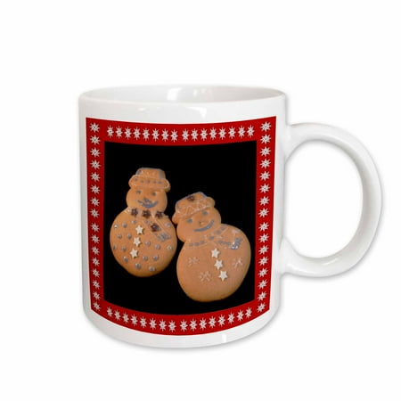 

3dRose Chirstmas Gingerbread Men Ceramic Mug 11-ounce