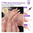 thumbnail image 3 of Kit de gel para uñas SAVILAND Poly Gel de 4 colores con lámpara UV de secado rápido, 3 of 7