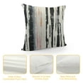thumbnail image 4 of Nawypu  Square Black White Minimalist Abstract Stripes Chenille Jacquard Cushion Case Luxury Modern Throw Pillow Cover Decorative Pillow for Couch Living Room Bedroom Car, 4 of 5