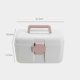 thumbnail image 4 of Armoire à Pharmacie Multifonctionnelle Domestique portable portable Boîte de Rangement à Double Couche Verte, 4 of 4