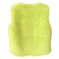thumbnail image 6 of YDFCWXW 2025 Fashion Women Fur Vest Short Sleeveless Jacket Winter Warm Coats Outwear Comfy Soft Waistcoat Light Green, M, 6 of 7
