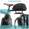 thumbnail image 3 of Bag Waterproof Bike Rear Rack Bag  Carrier Cycle Rear Rack Should Bag, 3 of 7