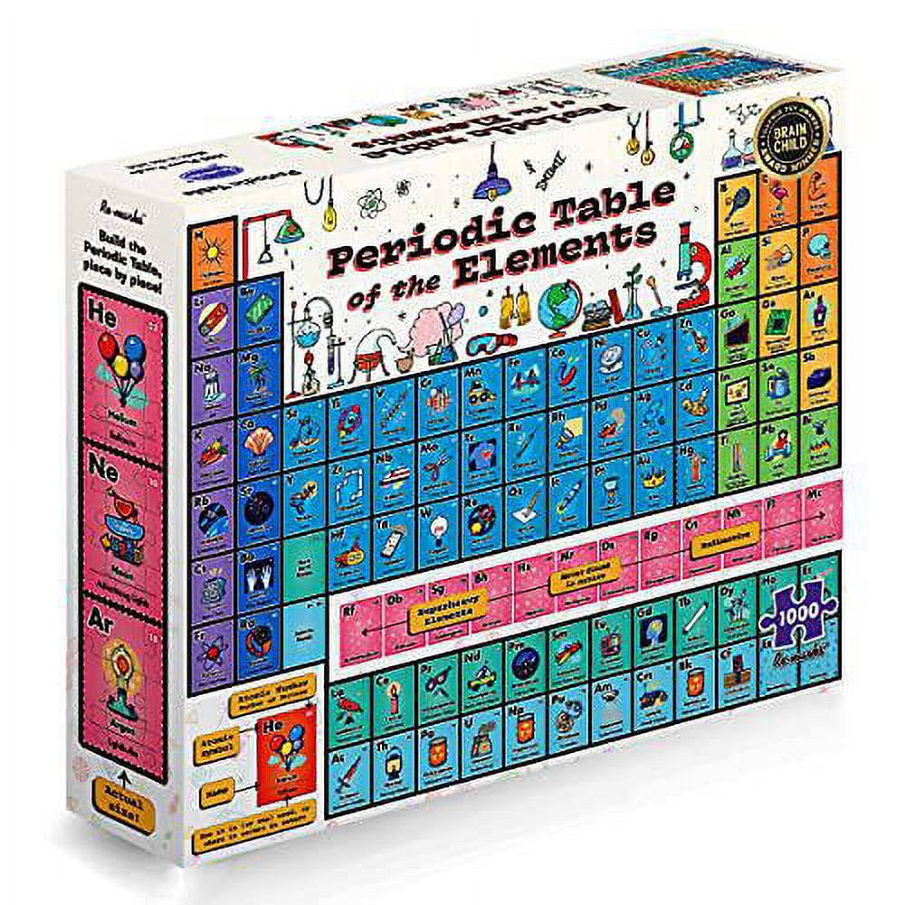 Re-Marks Periodic Table Jigsaw Puzzle, 1000-Piece Puzzle for All Ages, Science Jigsaw Puzzle