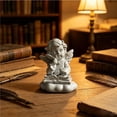 thumbnail image 4 of Resin Cherub Angel Figurines Set 4 Cute Praying Reading Cupid Statue Shelf Kitchen Desk Tabletop Home Decor Memorial Gift, 4 of 7