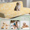 thumbnail image 7 of SCRAWLGOD Daisy Floral Print Yellow Stretch Futon Slipcover Armless Sofa Cover Futon Mattress Covers Without Armrests Sofa Bed Furniture Protector Covers with Elastic Bottom, 7 of 7