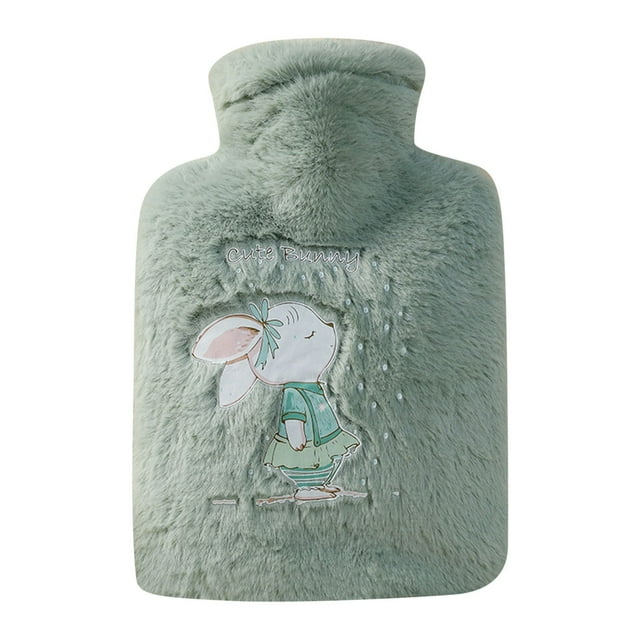 Cozy Cartoon Hot Water Bottle Warming Hand Warmer Thickened & Explosion Design Adorable Fuzzy Heat Pack for Winter Comfort