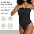 thumbnail image 3 of Lilvigor Strapless Shapewear Bodysuit for Women Thong Body Shaper Under Dress Tummy Control Bodysuit Tank Top Butt Lifter, 3 of 7