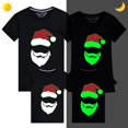 thumbnail image 1 of Camisetas navideñas a juego para la familia, diseño exclusivo, Papá Noel luminoso, camiseta navideña familiar, 1 of 4