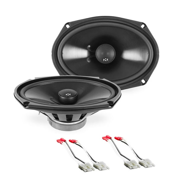 NVX Rear Panel Speaker Replacement Pack 6x9 Coaxial Speakers for Select 1978-1982 Chevrolet Corvette