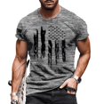 thumbnail image 1 of 2024 Été Chemises de Musculation pour Hommes Manches Courtes Col Rond T-Shirts Impression Logo 3D Ample Respirant Mode Simple Hauts, 1 of 5
