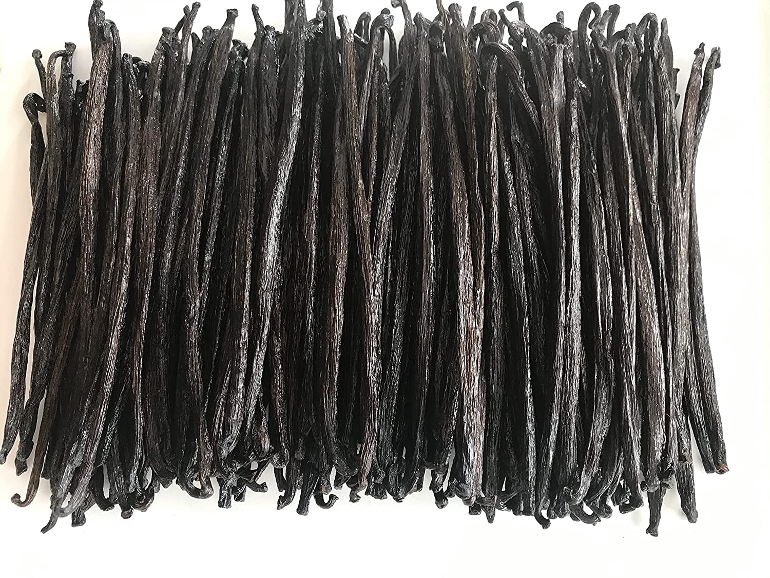 50 Tahitian Vanilla Beans Grade B for extract, Cooking and Baking by FITNCLEAN VANILLA| Fresh 5"-7" NON-GMO Whole Natural Raw Pods