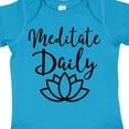 thumbnail image 4 of Inktastic Meditation Yoga Meditate Daily Resolution Boys or Girls Baby Bodysuit, 4 of 5