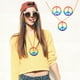 thumbnail image 4 of Notas de la orden de compra: 6PCS collar colorido del símbolo de la paz Collar del símbolo de la paz de Halloween gafas pendientes del símbolo de la paz accesorios del traje ANGGREK  Otros, 4 of 5