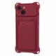 thumbnail image 1 of KAIYANG Serie HRX para iPhone 14 Funda de TPU con tarjetero para teléfono móvil (recorte preciso) Estilo D iPhone 14 Vino tinto, 1 of 5