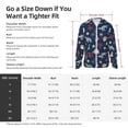 thumbnail image 5 of Pofeuu Sea Creatures Print Sun Protection Outdoor Lightweight Full Zip UV Cooling Hoodie Long Sleeve Summer Clothing for Outdoor Hiking-Small, 5 of 5