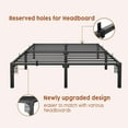thumbnail image 5 of IdealHouse Full Size Bed Frame 16 Inch – No-Screw Metal Platform Bed Frame, Easy Disassembly, Heavy Duty Steel Slats, 16 Inch Under Bed Storage, No Box Spring Needed, 5 of 8