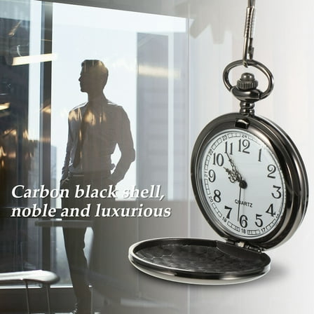 LULULION mens pocket watch metal vintage pocket watch 1Pack for birthday