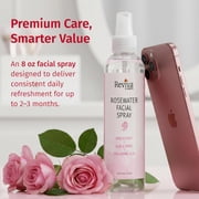 Reviva Labs Rosewater Facial Spray - Hydrating Face Mist for All Skin Types, 8 Fl Oz